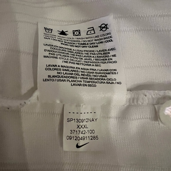 🔥VINTAGE NIKE GOLF POLO "TAM INTERNATIONAL" COLOR WHITE MEN'S SIZE BIG 3XL/XXXL - Picture 11 of 15